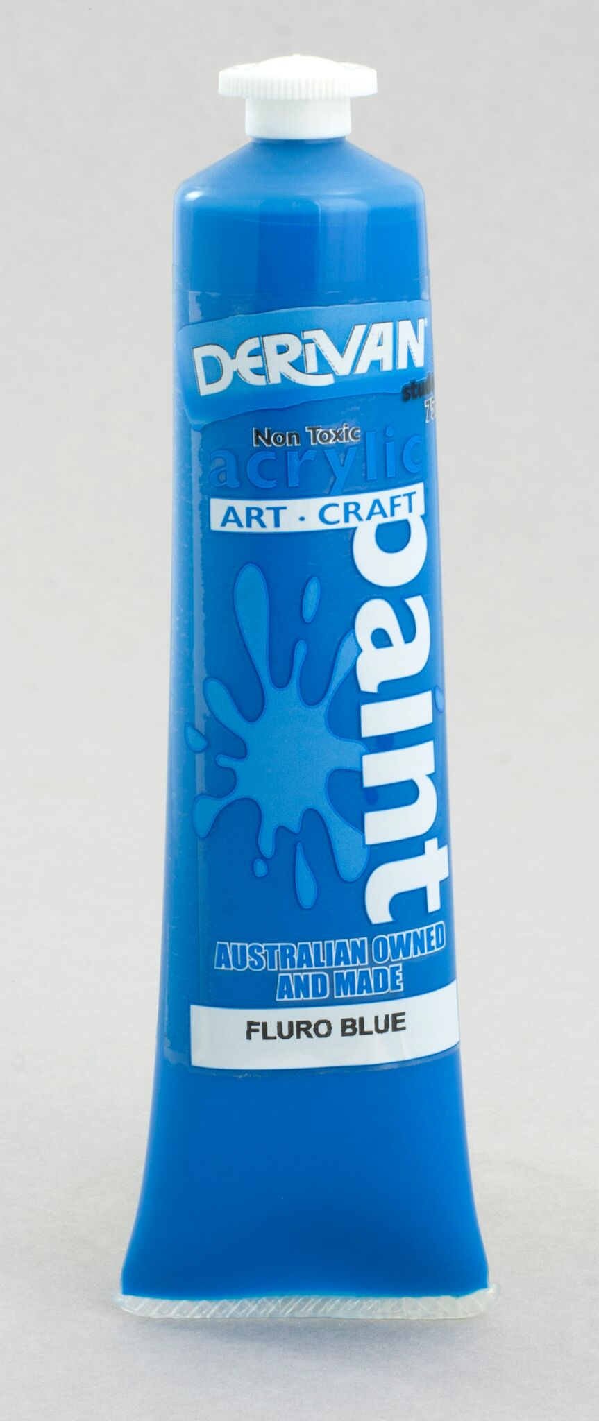 Derivan Students 75ml Fluoro Blue - theartshop.com.au
