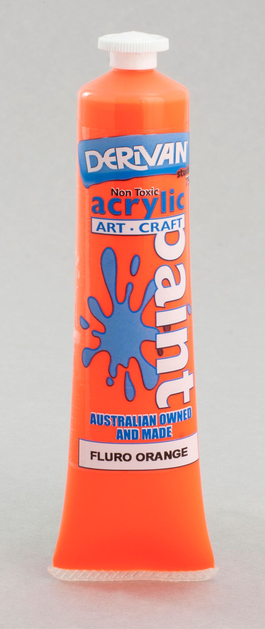 Derivan Students 75ml Fluoro Orange - theartshop.com.au