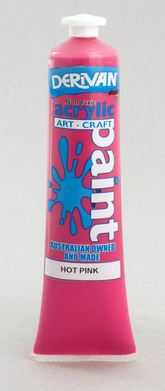 Derivan Students 75ml Hot Pink - theartshop.com.au