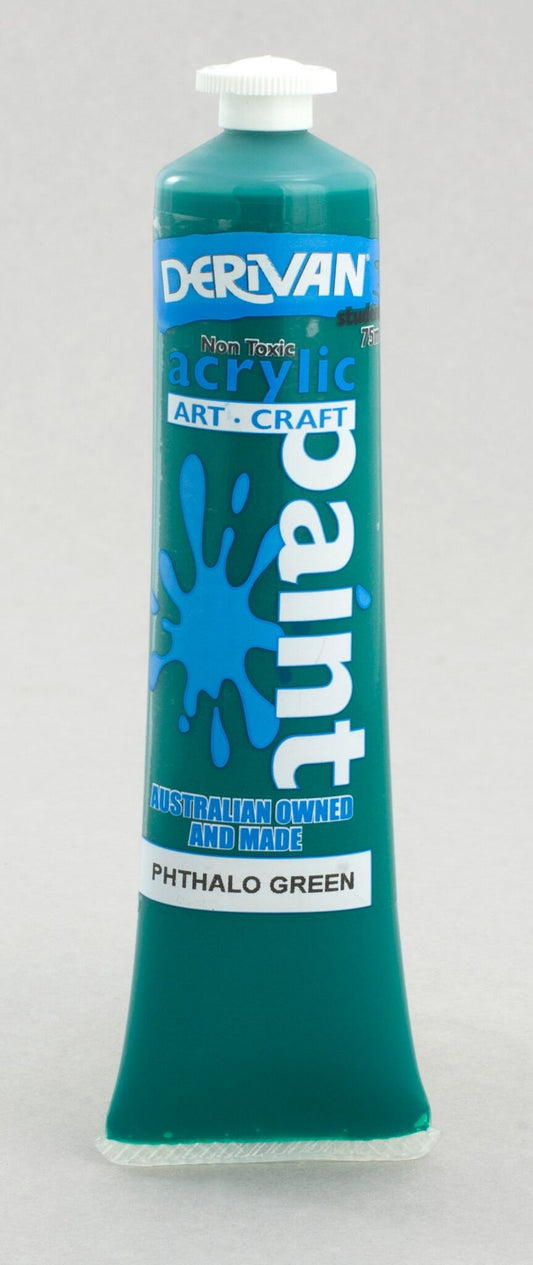 Derivan Students 75ml Phtahlo Green - theartshop.com.au