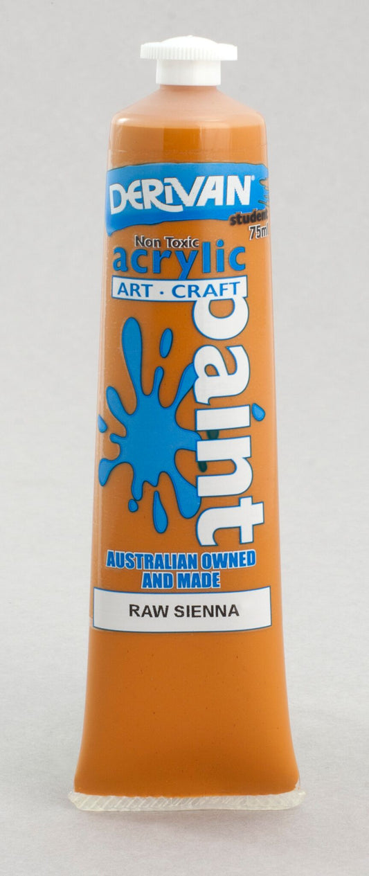 Derivan Students 75ml Raw Sienna - theartshop.com.au