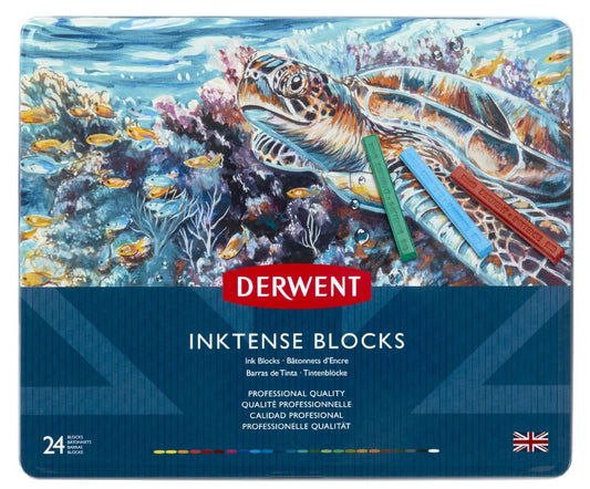 Derwent Inktense Blocks Tin 24 - theartshop.com.au