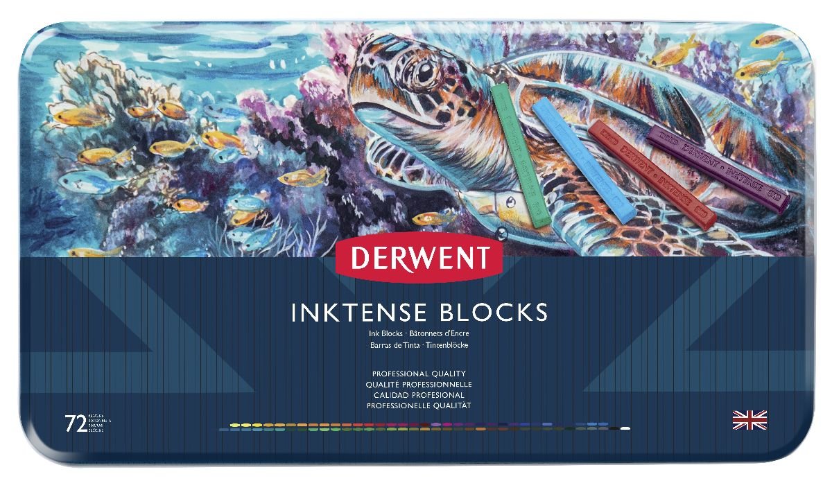Derwent Inktense Blocks Tin 72 - theartshop.com.au