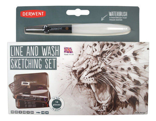 Derwent Line and Wash Sketching Set - theartshop.com.au