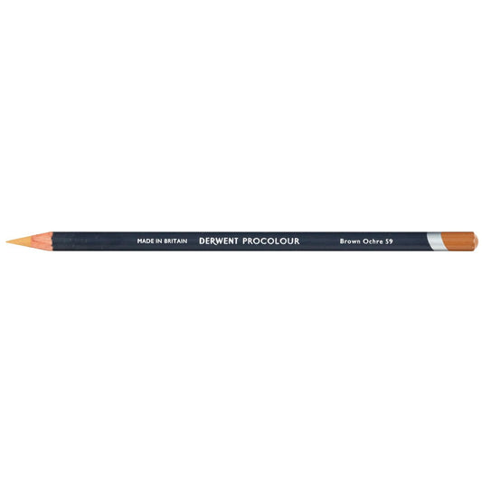 Derwent Procolour Pencil Brown Ochre 59 - theartshop.com.au
