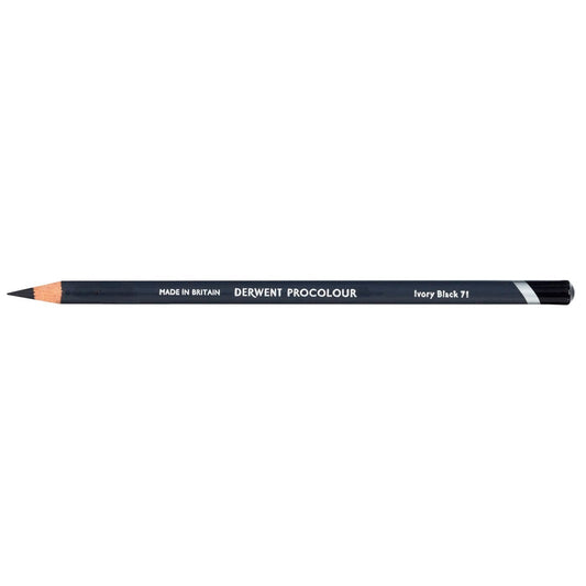 Derwent Procolour Pencil Ivory Black 71 - theartshop.com.au