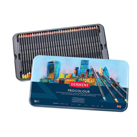 Derwent Procolour Tin 36 - theartshop.com.au