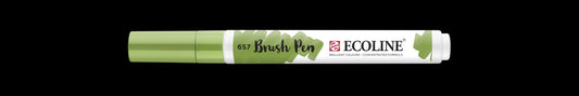 Ecoline Brush Pen 657 Bronze Green - theartshop.com.au
