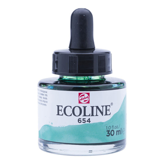 Ecoline Liquid Watercolour 30ml 654 Fir Green - theartshop.com.au