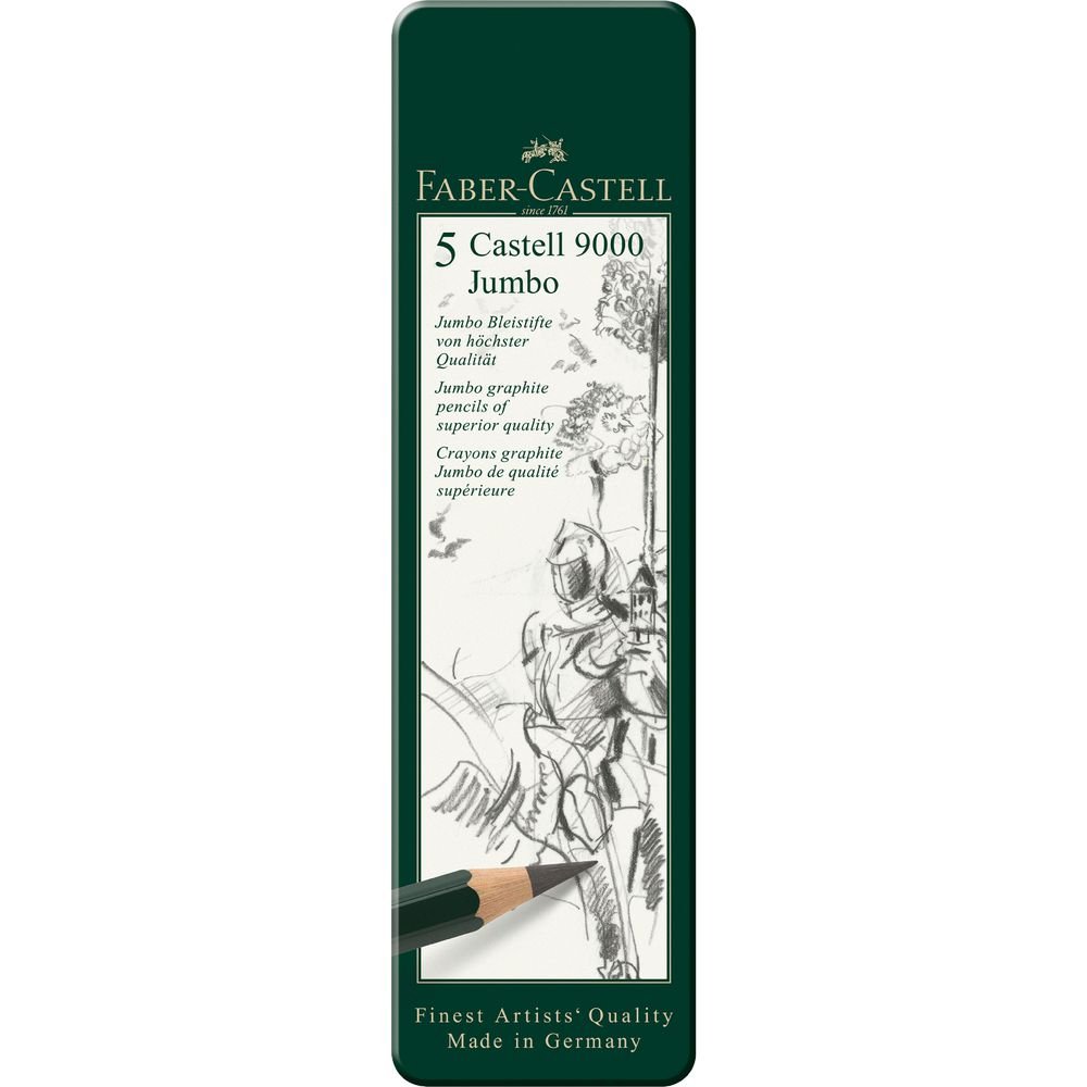 Faber Castell 9000 Jumbo Tin 5 - theartshop.com.au