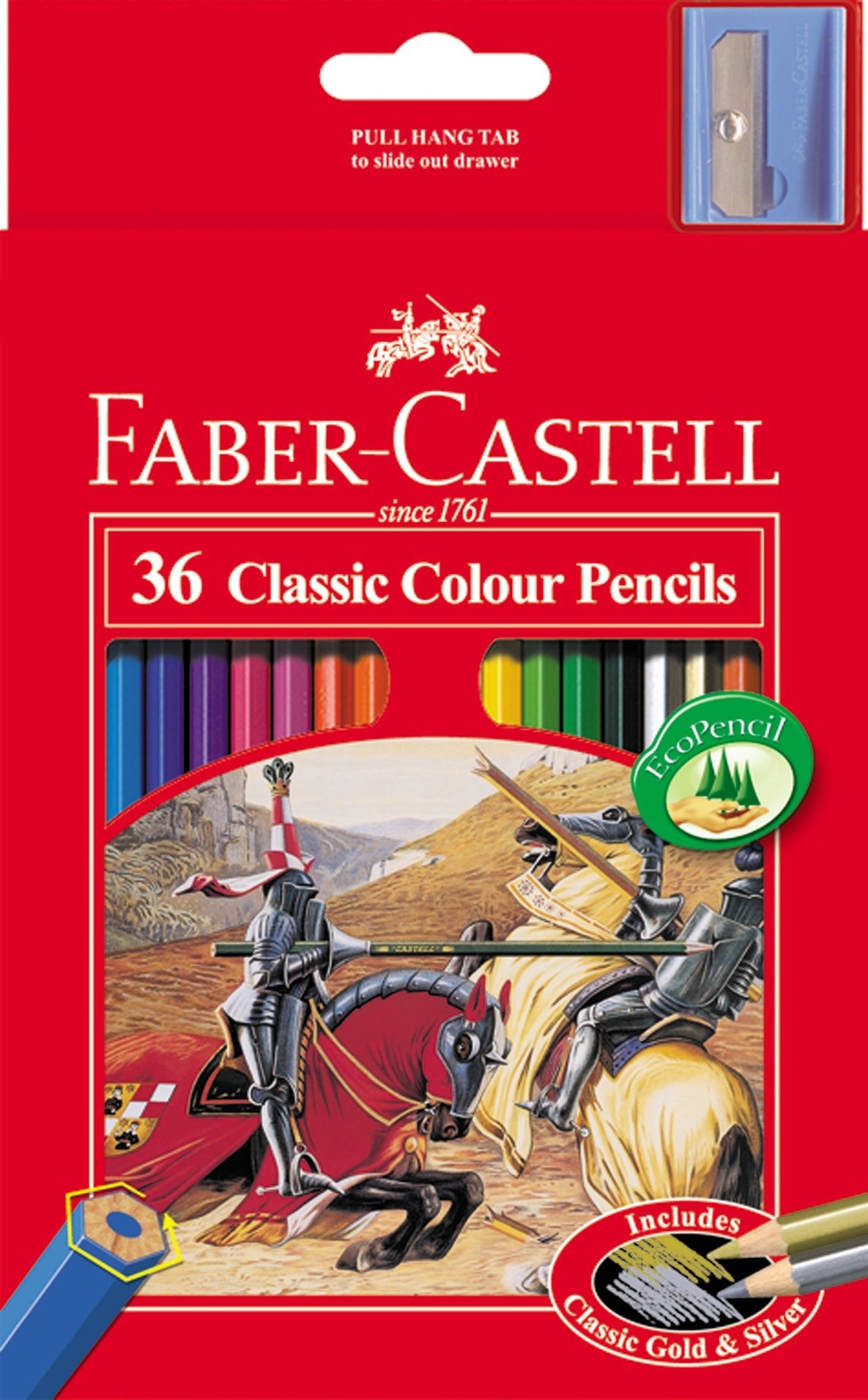 Faber Classic Box 36 Assorted (includes gold & silver) - theartshop.com.au