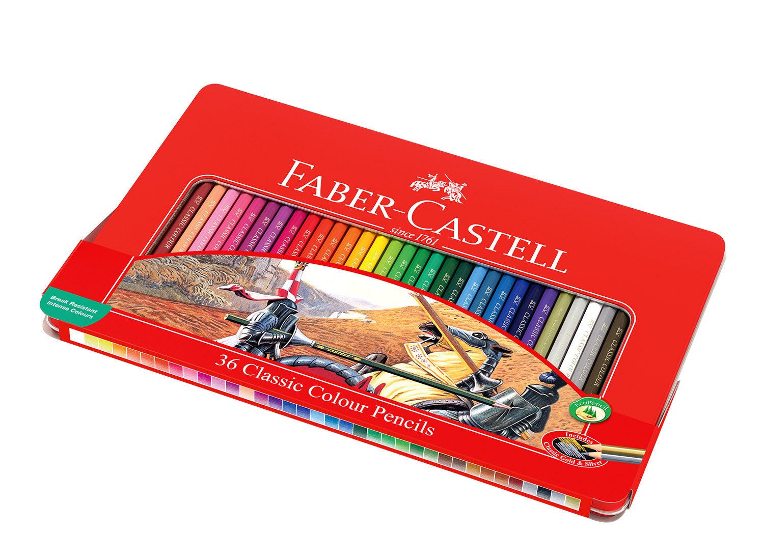 Faber Classic Colour Pencil Gift Tin 36 - theartshop.com.au
