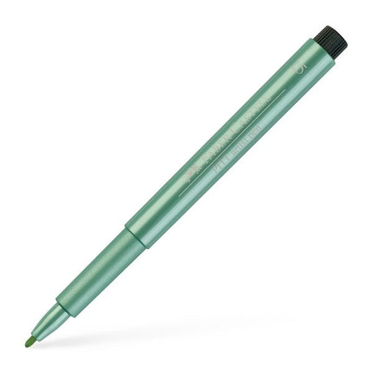 Faber Pitt Marker 1.5mm Metallic Green - theartshop.com.au
