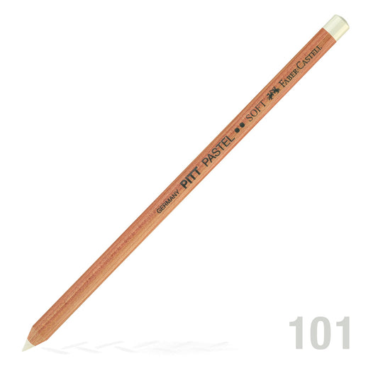 Faber Pitt Pastel Pencil 101 White Soft - theartshop.com.au