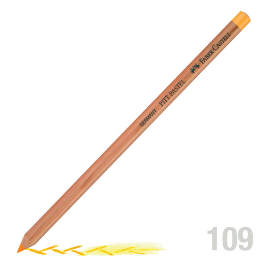Faber Pitt Pastel Pencil 109 Dark Chrome Yellow - theartshop.com.au