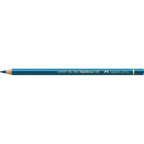 Faber Polychromos Pencil 155 Helio Turquoise - theartshop.com.au