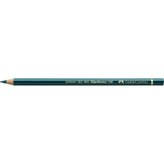 Faber Polychromos Pencil 158 Deep Cobalt Green - theartshop.com.au