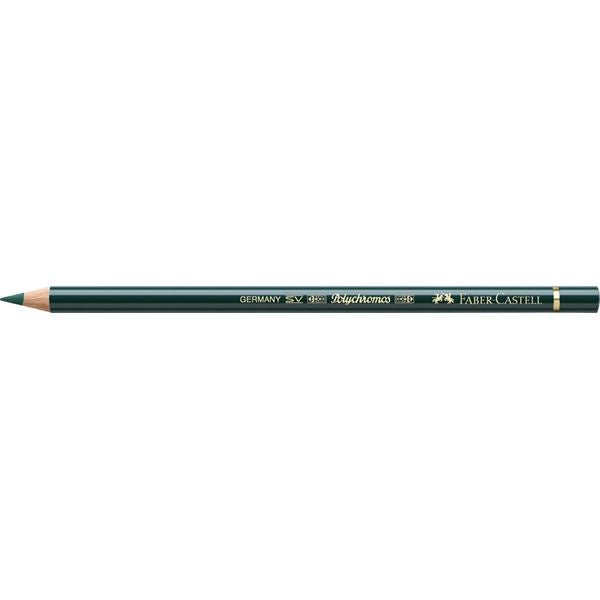 Faber Polychromos Pencil 267 Pine Green - theartshop.com.au