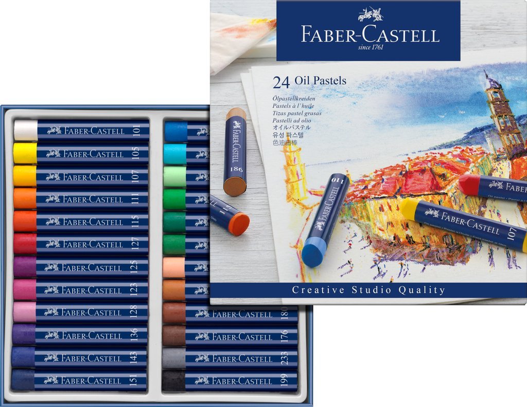 Faber Studio Oil Pastel 24 Asst - theartshop.com.au