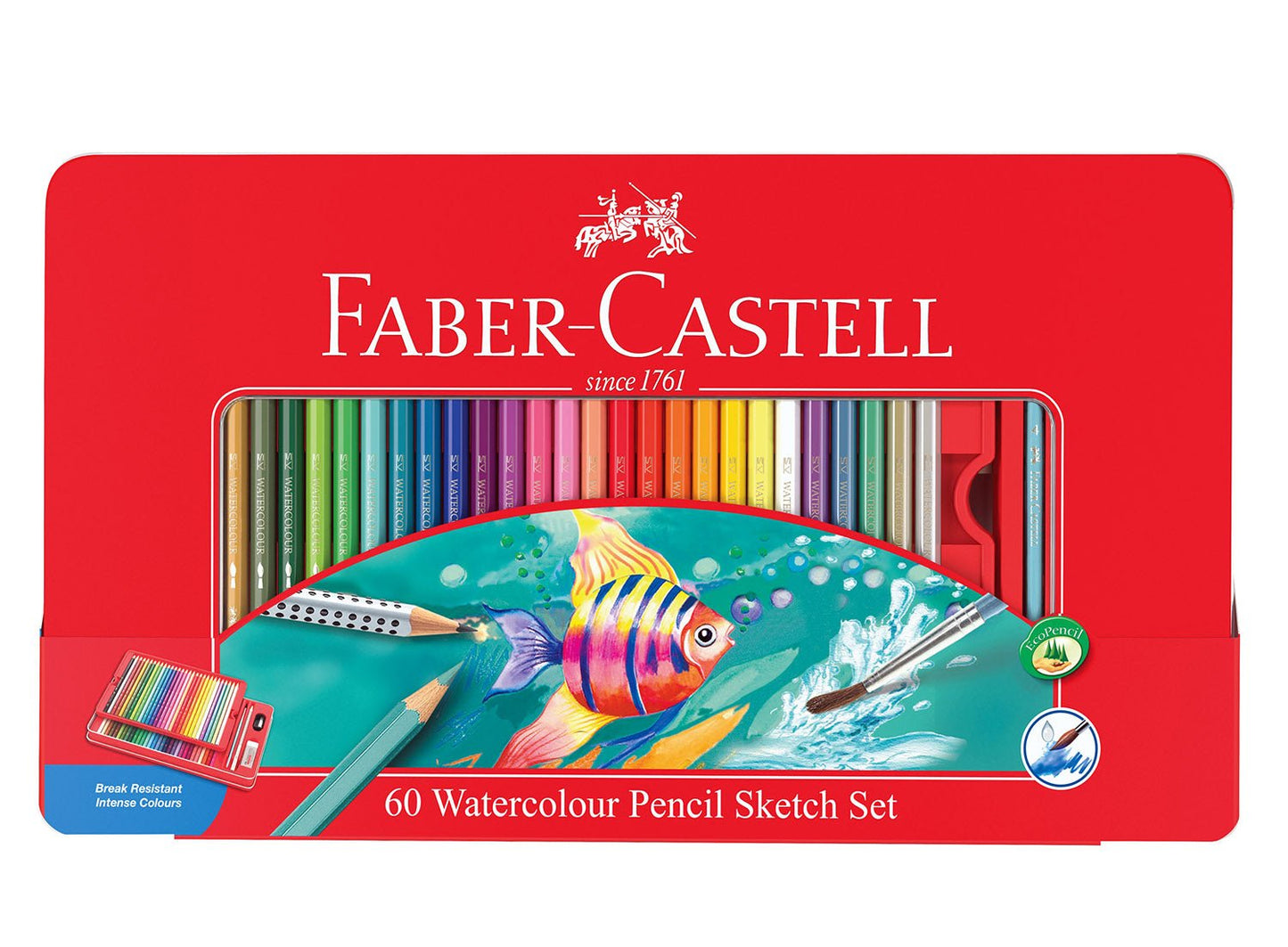 Faber Watercolour Pencils Sketch Set 60 - theartshop.com.au