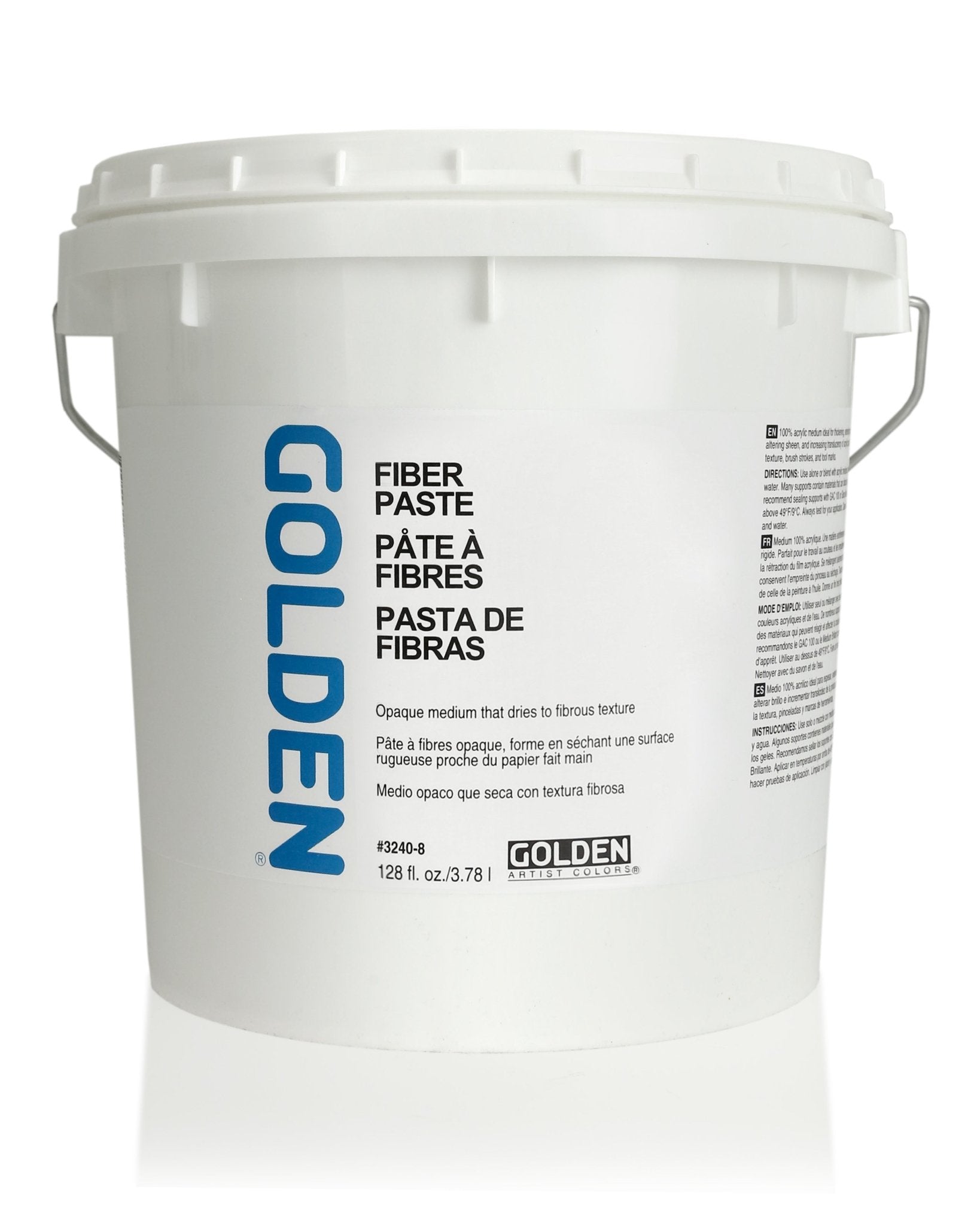 Golden Fiber Paste 16 Oz - Pro-Art Texture Paste For Canvas, Paper Crafts