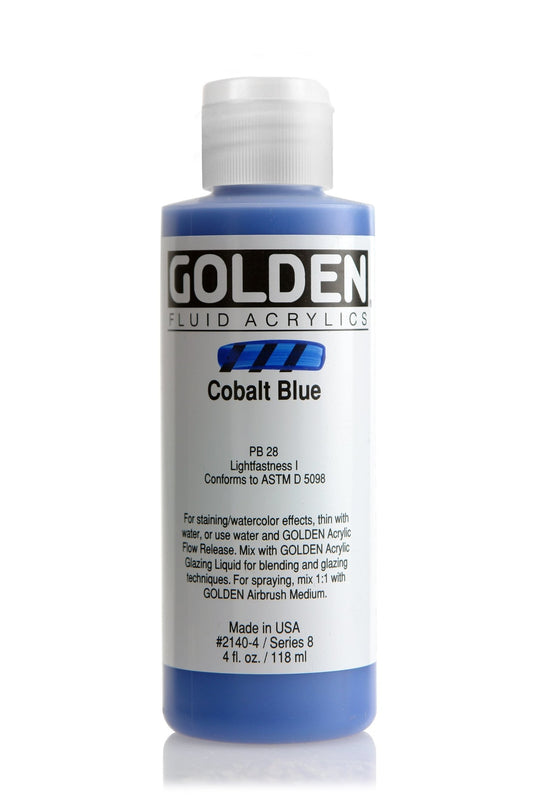 Golden Fluid Acrylic 118ml Cobalt Blue - theartshop.com.au