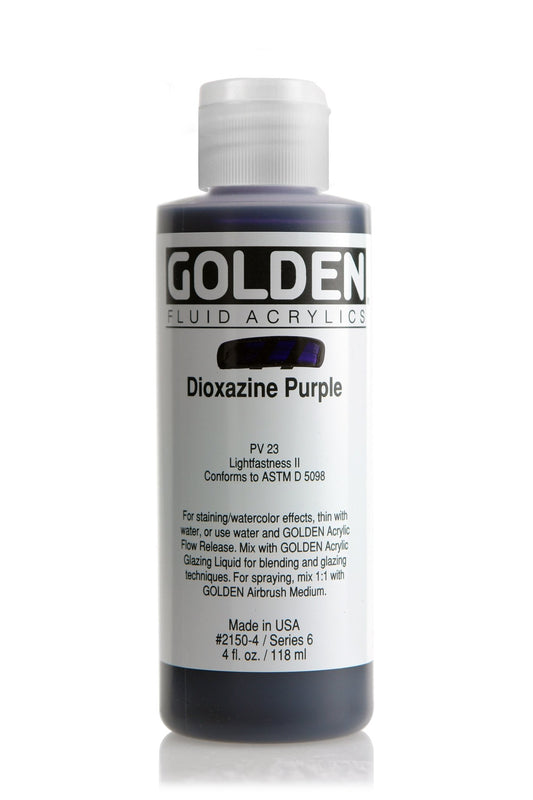 Golden Fluid Acrylic 118ml Dioxazine Purple - theartshop.com.au