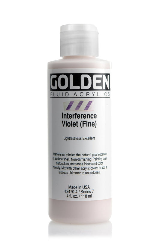 Golden Fluid Acrylic 118ml Interference Violet (fine) - theartshop.com.au