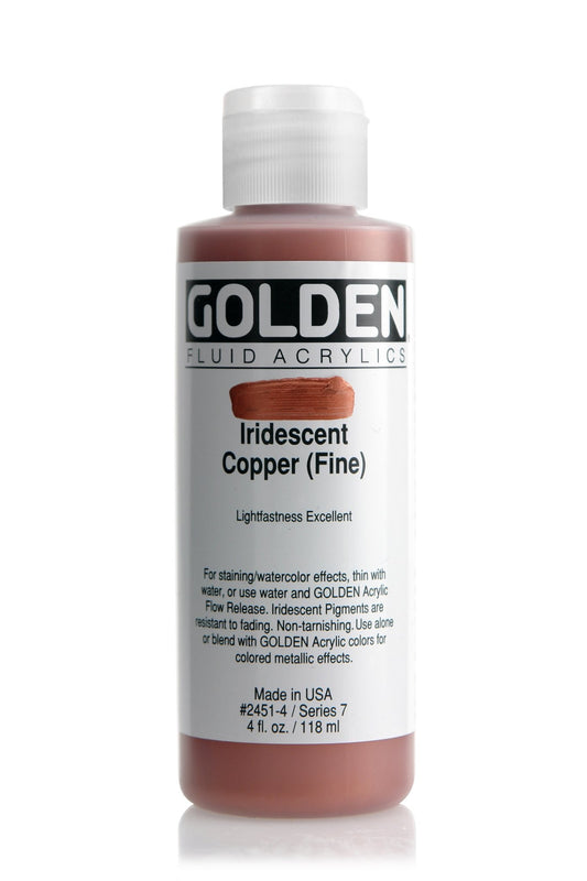 Golden Fluid Acrylic 118ml Iridescent Copper (fine) - theartshop.com.au