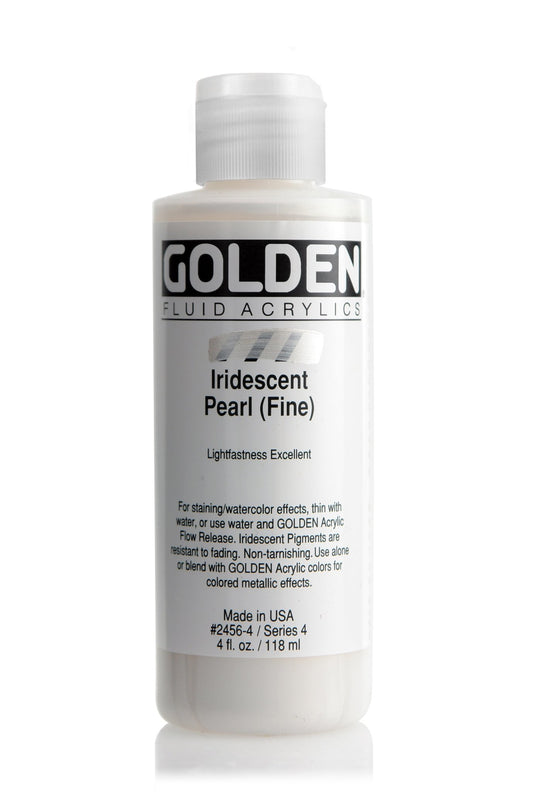 Golden Fluid Acrylic 118ml Iridescent Pearl (fine) - theartshop.com.au