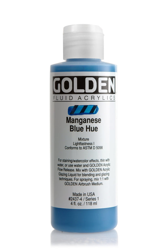 Golden Fluid Acrylic 118ml Manganese Blue Hue - theartshop.com.au