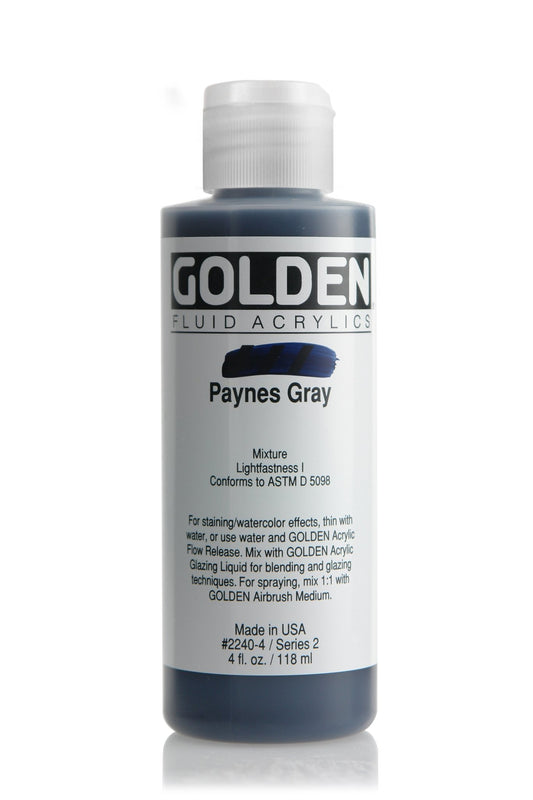 Golden Fluid Acrylic 118ml Paynes Gray - theartshop.com.au