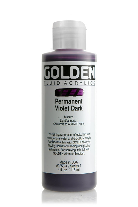 Golden Fluid Acrylic 118ml Permanent Violet Dark - theartshop.com.au