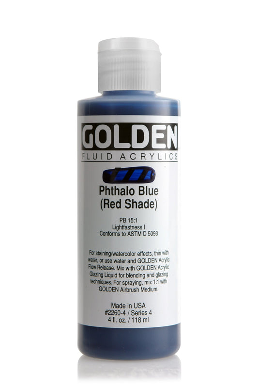 Golden Fluid Acrylic 118ml Phthalo Blue Red Shade - theartshop.com.au