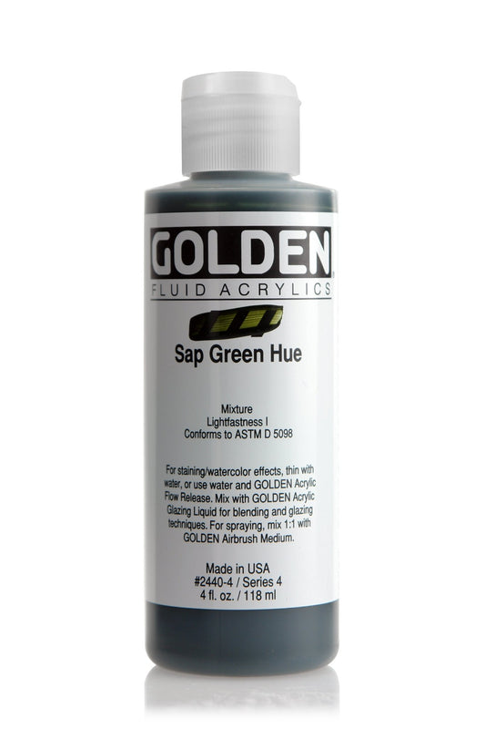 Golden Fluid Acrylic 118ml Sap Green Hue - theartshop.com.au