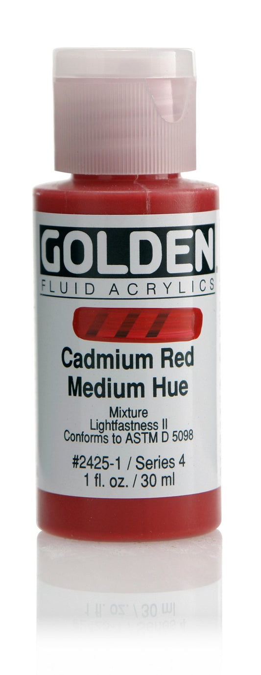 Golden Fluid Acrylic 30ml Cadmium Red Medium Hue - theartshop.com.au