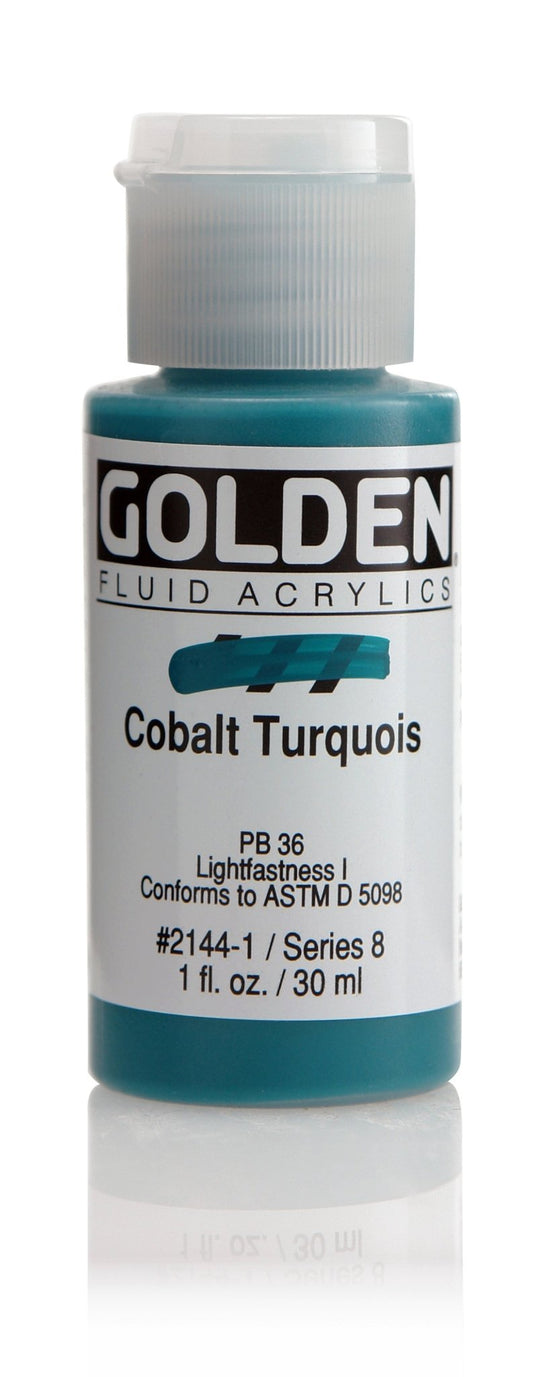 Golden Fluid Acrylic 30ml Cobalt Turquois - theartshop.com.au