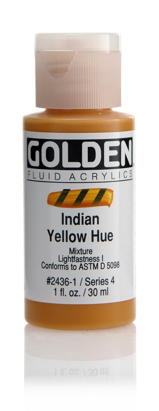 Golden Fluid Acrylic 30ml Indian Yellow Hue - theartshop.com.au