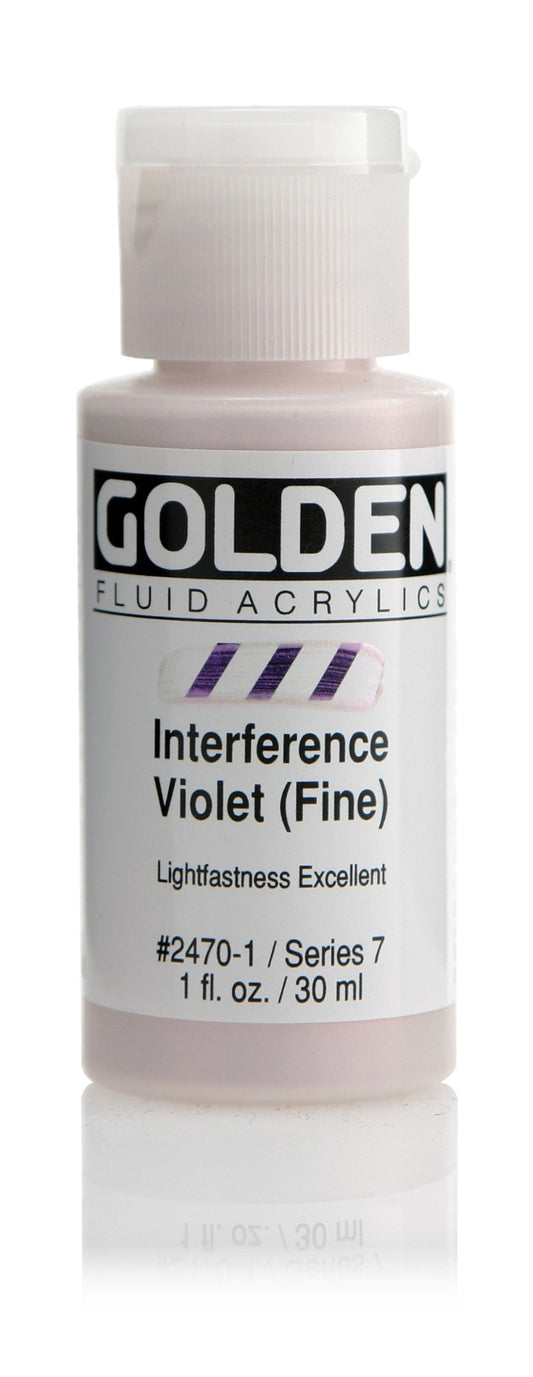 Golden Fluid Acrylic 30ml Interference Violet (fine) - theartshop.com.au