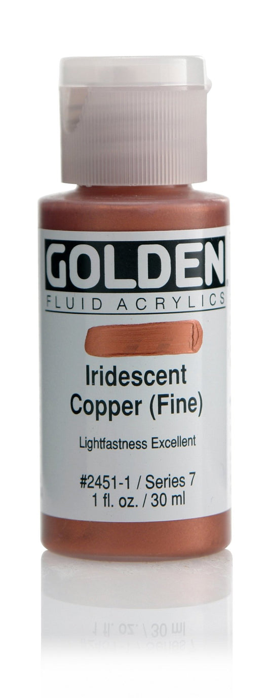 Golden Fluid Acrylic 30ml Iridescent Copper (fine) - theartshop.com.au
