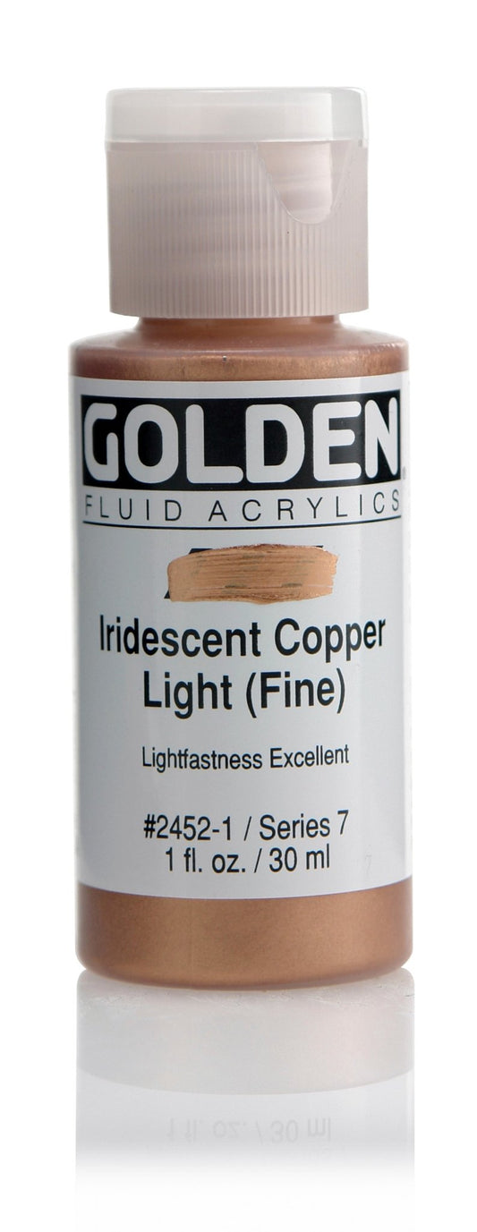 Golden Fluid Acrylic 30ml Iridescent Copper Light (fine) - theartshop.com.au