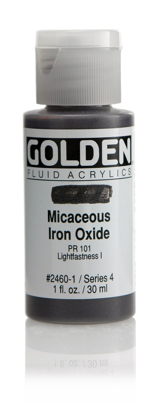 Golden Fluid Acrylic 30ml Iridescent Micaceous Iron Oxide - theartshop.com.au