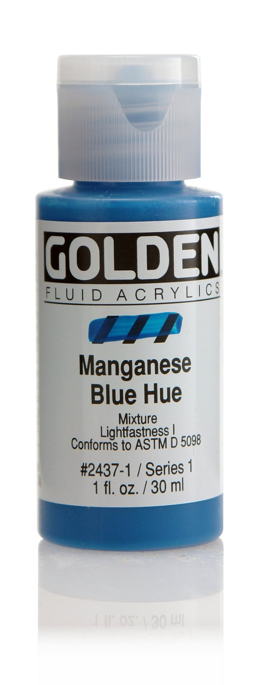 Golden Fluid Acrylic 30ml Manganese Blue Hue - theartshop.com.au