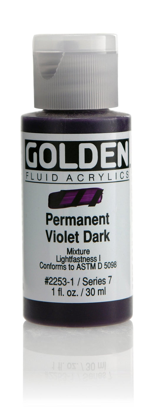 Golden Fluid Acrylic 30ml Permanent Violet Dark - theartshop.com.au