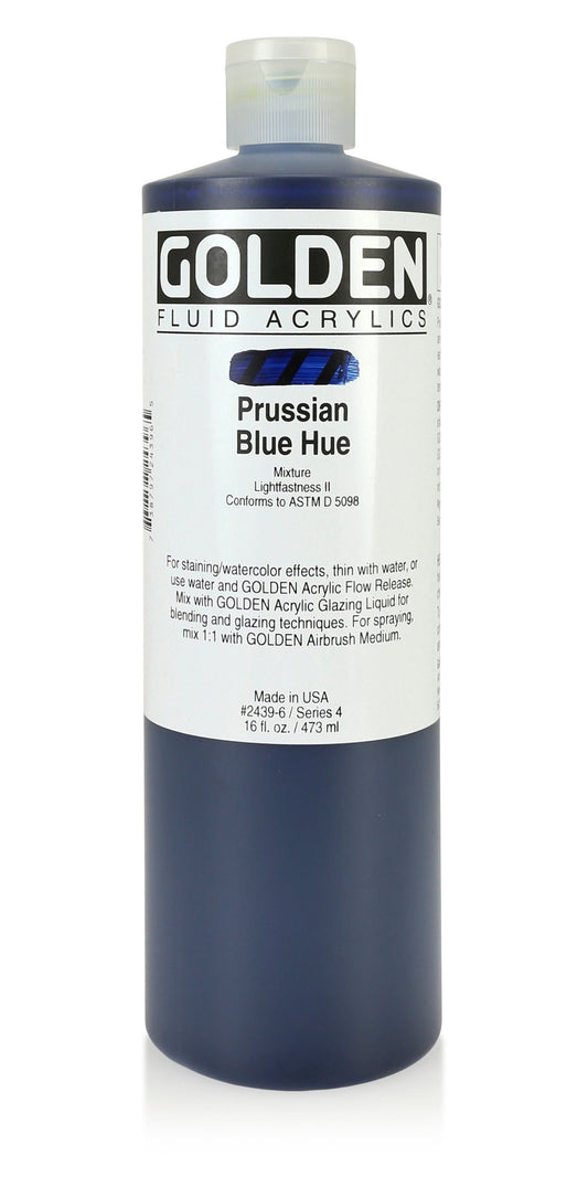 Golden Fluid Acrylic 473ml Prussian Blue Hue - theartshop.com.au