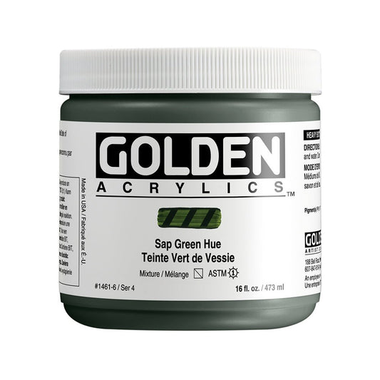 Golden Heavy Body Acrylic 473ml Sap Green hue - theartshop.com.au