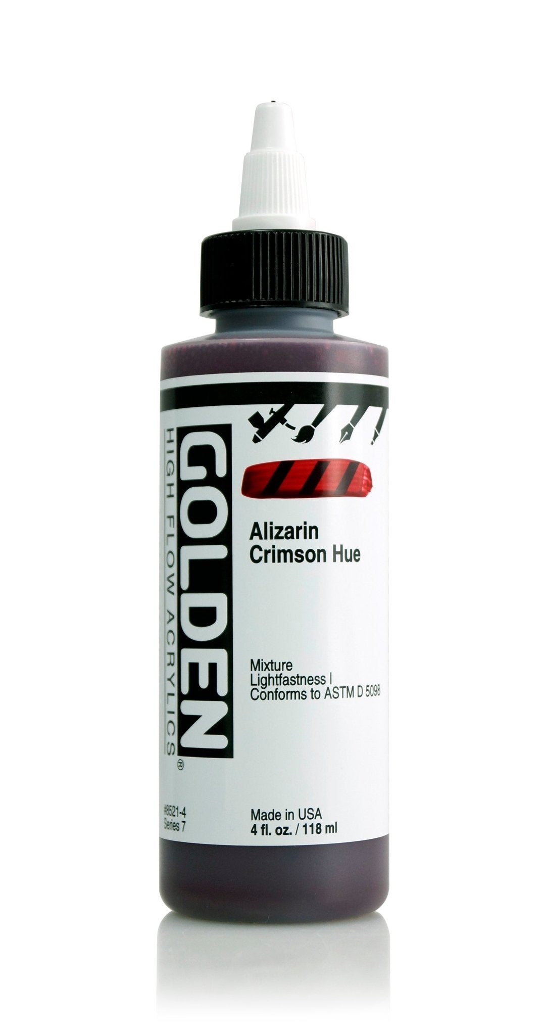 Golden Hi Flow Acrylic 118ml Alizarin Crimson - theartshop.com.au