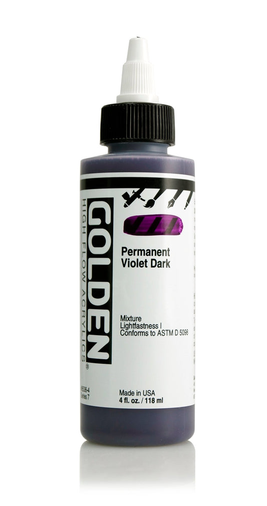 Golden Hi Flow Acrylic 118ml Permanent Violet Dark - theartshop.com.au