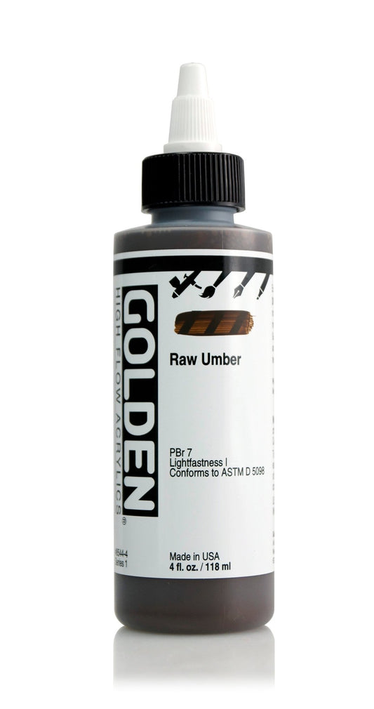 Golden Hi Flow Acrylic 118ml Raw Umber - theartshop.com.au