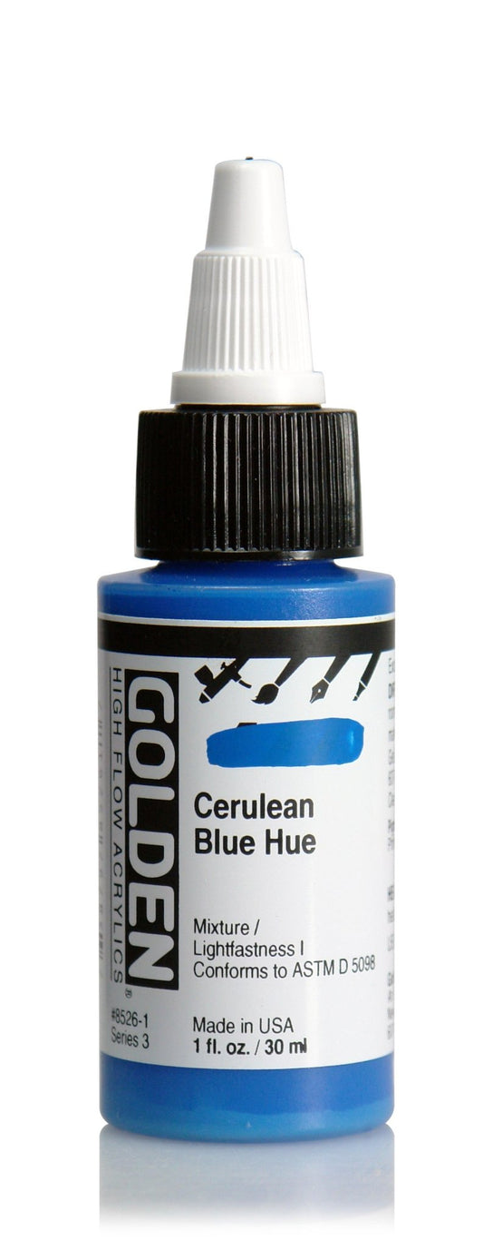 Golden Hi Flow Acrylic 30ml Cerulean Blue Hue - theartshop.com.au